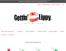 Tablet Screenshot of gettinlippy.com